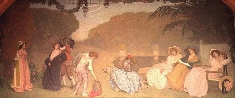 Ragazze che guardano un teatro all'aperto